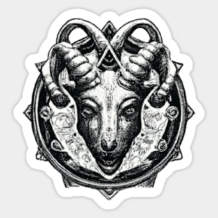 Baphomet Drawing Sticker